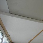 Утепление балконного потолка пенопластом