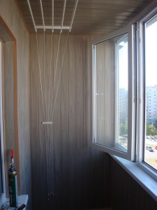 Установка сушилки на потолке