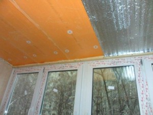 Утепление потолка на балконе пенополистиролом