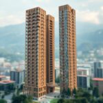 Рекордный деревянный небоскреб с переработанными материалами